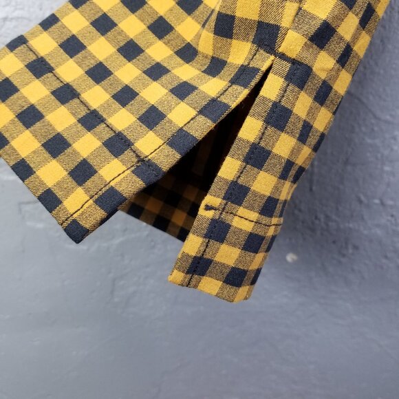 Maeve by Anthropologie Capri Pants Women's sz 14 Orange/Black Check Plaid Preppy - Picture 9 of 13